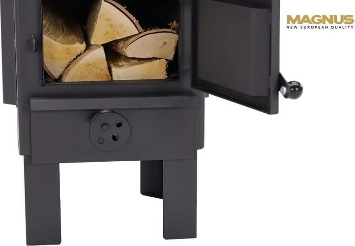 Immagine prodotto Markone Stufa Magnus con mattone GT9 nero Stufa per officina