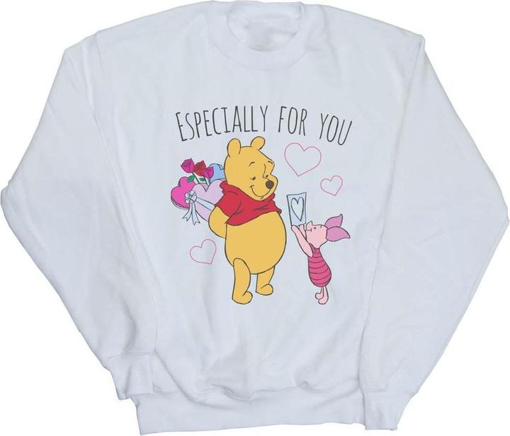Actual product image Disney Girls Winnie The Pooh Piglet Valentines Gift Sweatshirt (128)