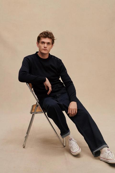 Produktbild Le Minor Pullover aus Merinowolle mit Rundhalsausschnitt (S)