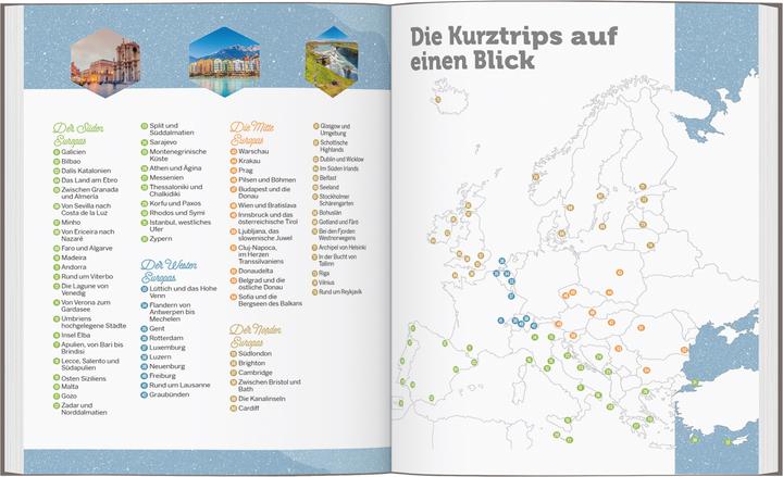 Produktbild Bildband Die besten Kurztrips durch Europa (Deutsch, Lonely Planet Verlag, 2024)