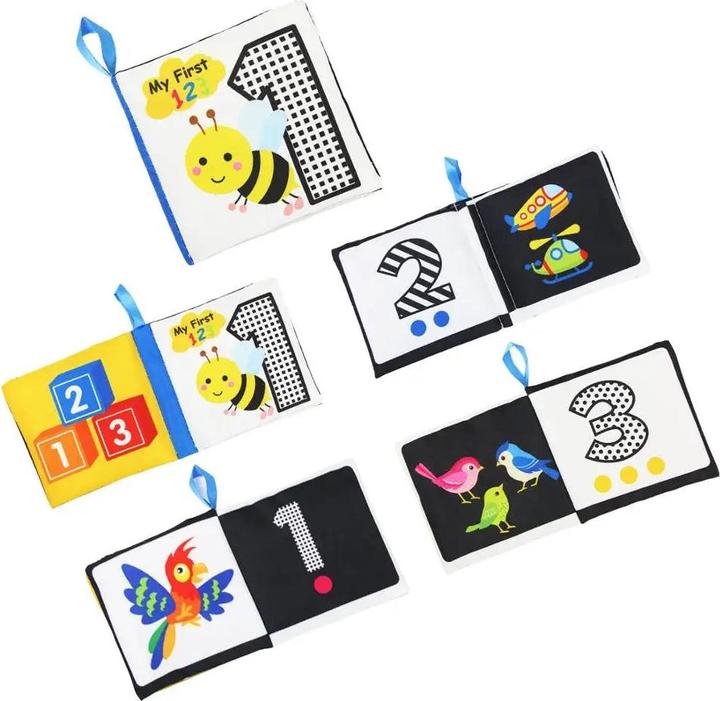 Image du produit Activity Board Livres en tissu Livres doux pour bébés Livres silencieux pour bébés jouets d'éveil pour les