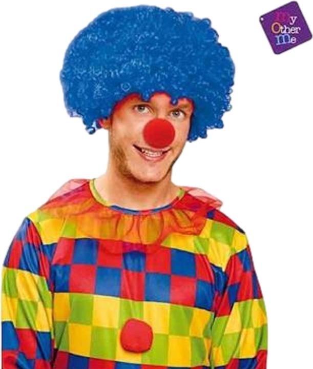 Produktbild My Other Me blaue lockige Haarperücke 80 g