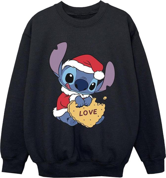Produktbild Disney Lilo And Stitch Christmas Love Biscuit Sweatshirt Jungen (140, 146)