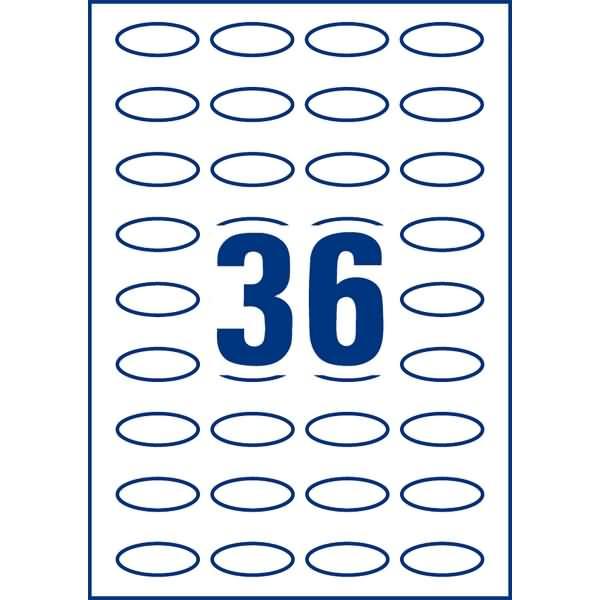 Actual product image Avery 360 oval labels
