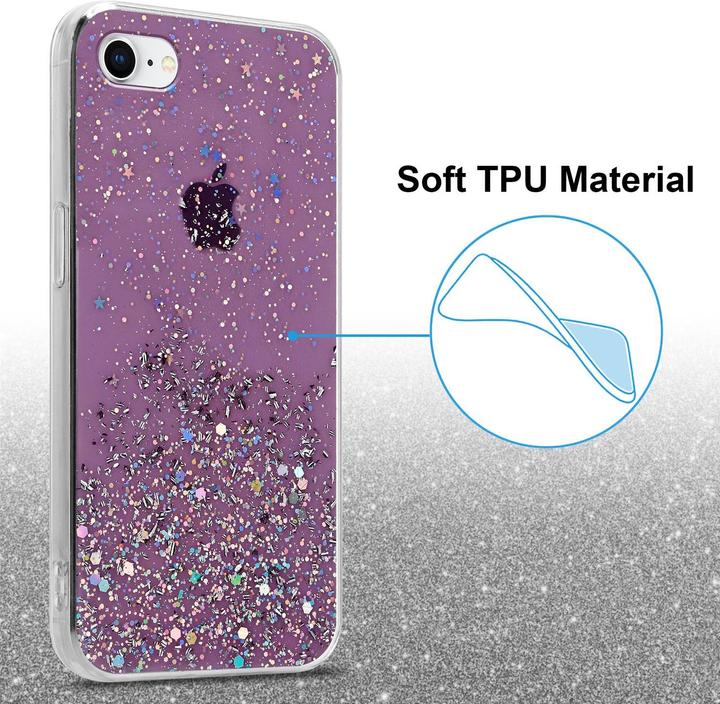 Image du produit Cadorabo Couverture TPU paillettes scintillantes (Apple iPhone 7, Apple iPhone SE (2ème génération))