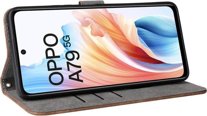 Actual product image Cover-Discount OPPO A79 5G - Case with RFID blocker brown (Oppo A79)