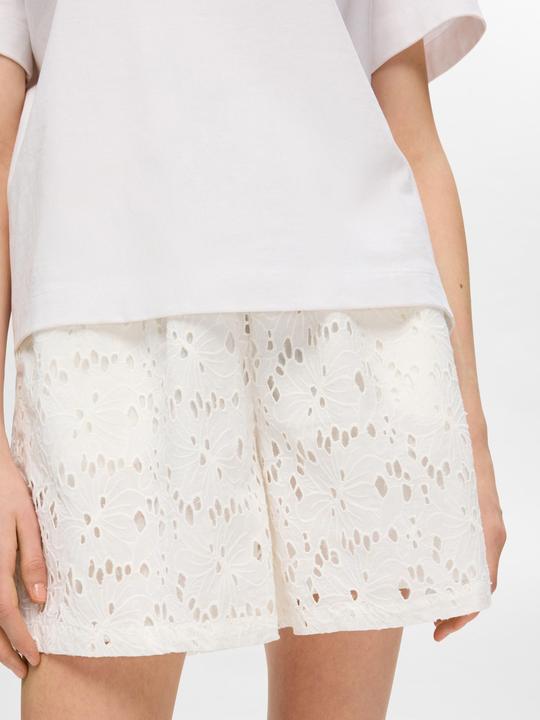 Actual product image Selected Femme Broderie Anglaise Shorts (40)