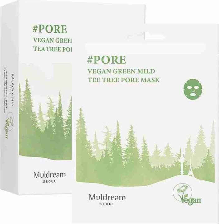 Image du produit Muldream Masque pour les pores Vegan Green Mild Tee Tree