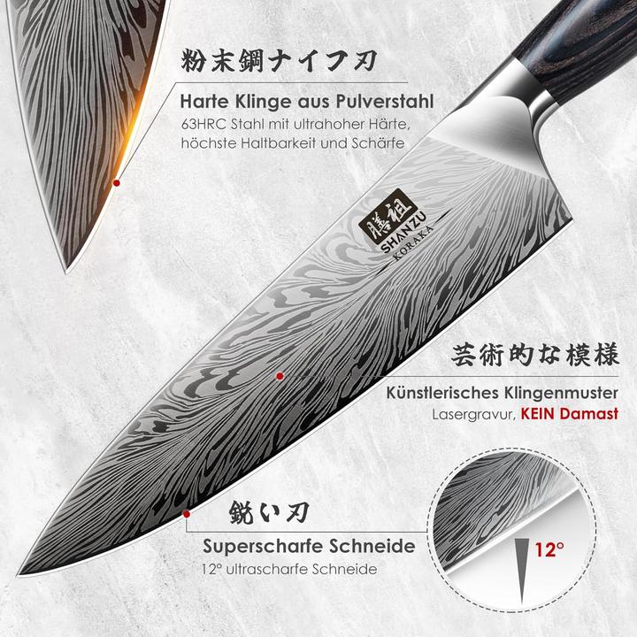 Immagine prodotto Shan Zu ‎3-teiliges Küchenmesserset (27.30 cm)