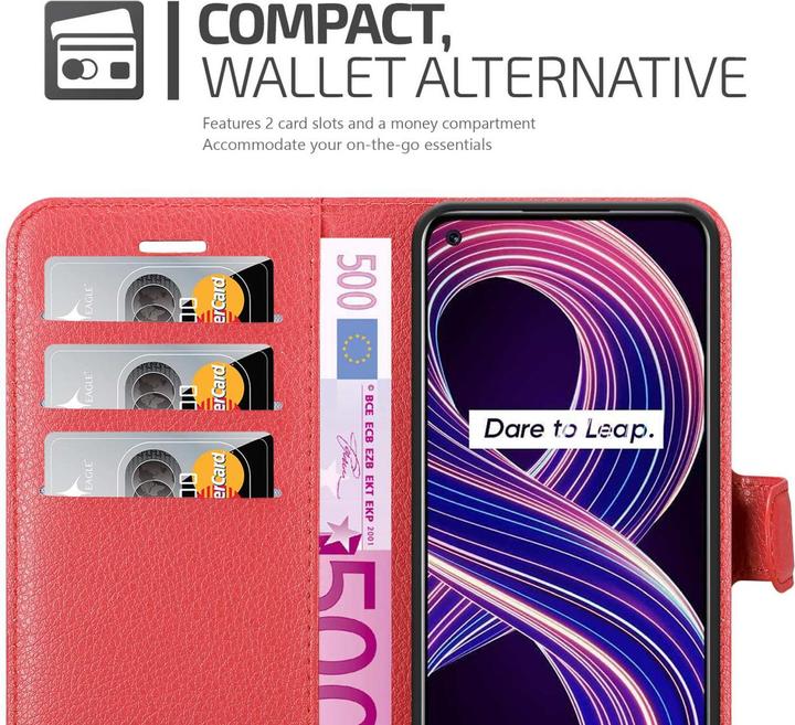 Produktbild Cadorabo Book Stand Hülle für Realme 8 5G / V13 / Q3 / Q3i / Narzo 30 5G (Realme Narzo 30 5G, Realme V13, Realme Q3i 5G)