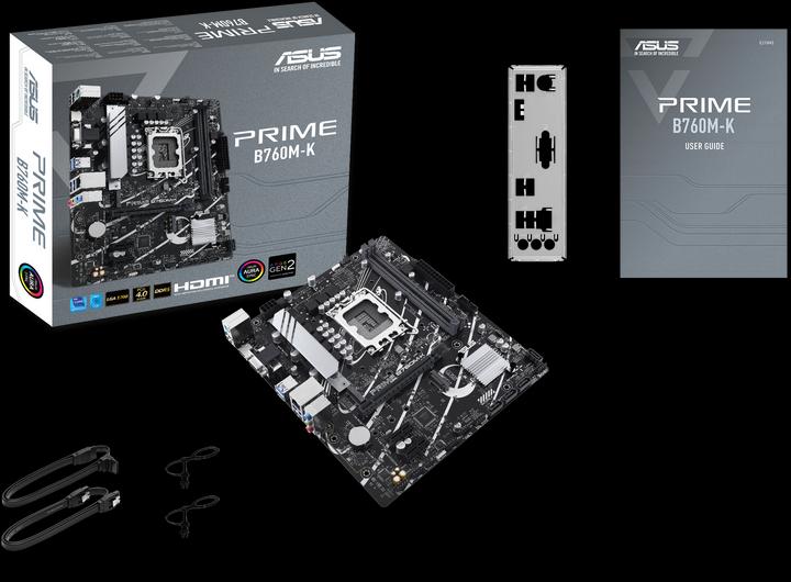 Image du produit ASUS PRIME B760M-K (LGA 1700, Intel B760, mATX)