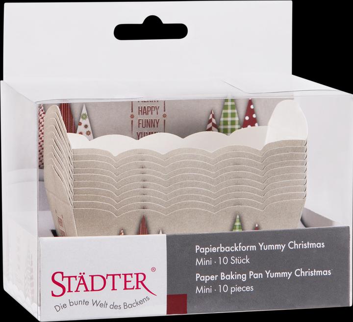Image du produit Städter Moule à pâtisserie en papier Yummy Christmas 7x4x4 cm 10 pièces (7 cm)