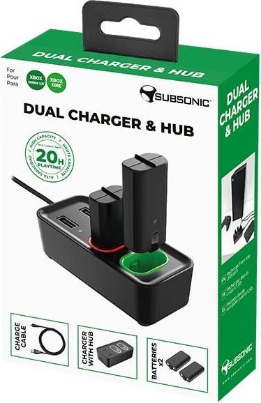 Immagine prodotto Subsonic Caricatore e hub doppio (Xbox One S, Xbox Serie S, Xbox Series X, Xbox One X)