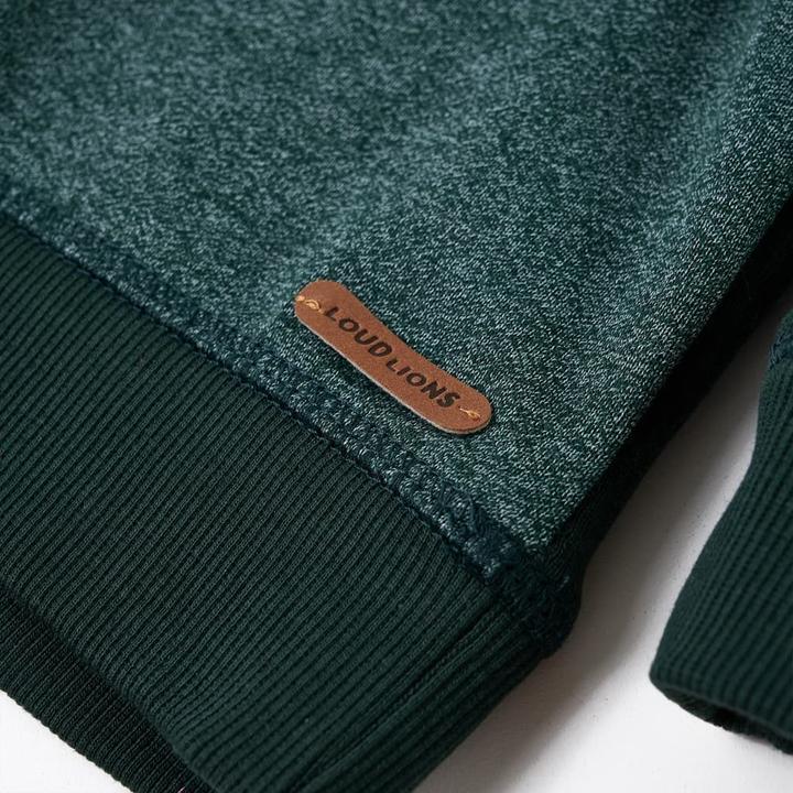 Actual product image VidaXL Children's hooded jumper dark green 92,Material: 92 (92)
