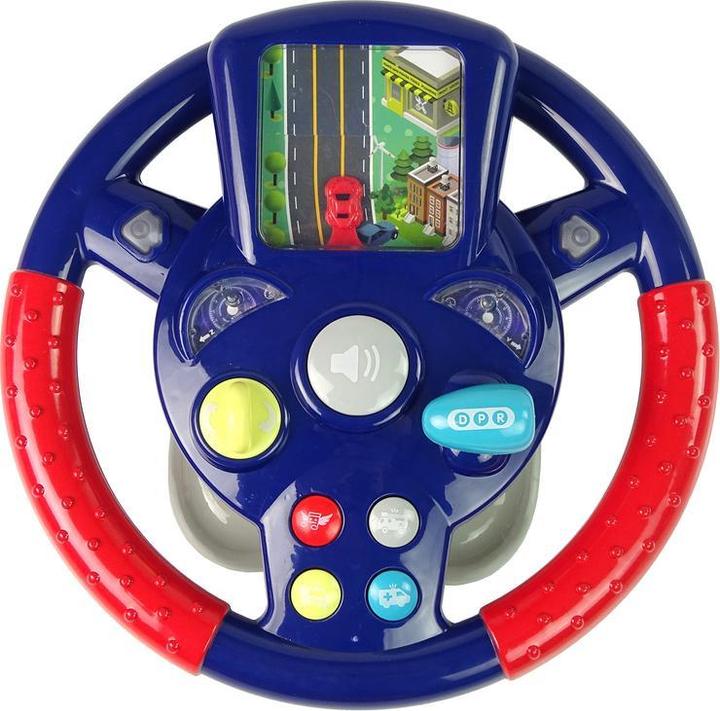 Actual product image Lean Toys Toy steering wheel with sounds and lights
