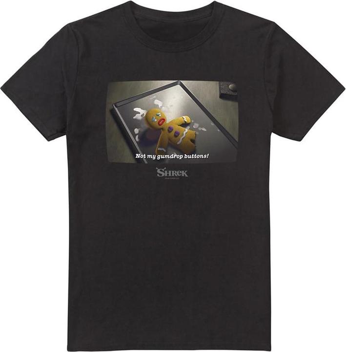 Immagine prodotto Shrek Gumdrop Buttons Maglietta Meme Uomo (4XL)