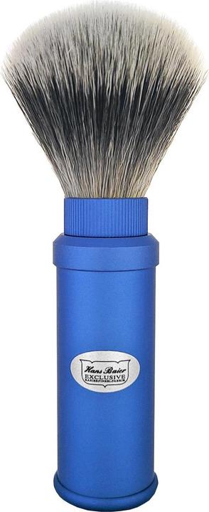 Produktbild Reiserasierpinsel ALuminium blau Synthetik (Rasierpinsel)