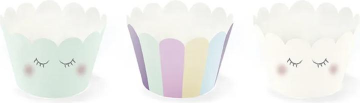 Immagine prodotto Partydeco Contenitore per cupcake/muffin - Nuvole (6pz)