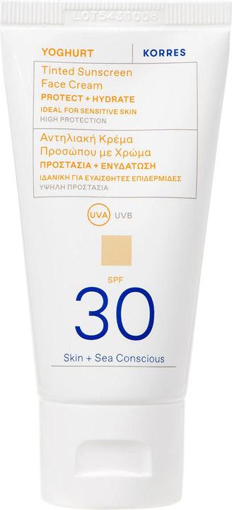Actual product image Korres Yoghurt Tinted Sunscreen Face Cream SPF 30 (Suntan cream, SPF 30, 50 ml)