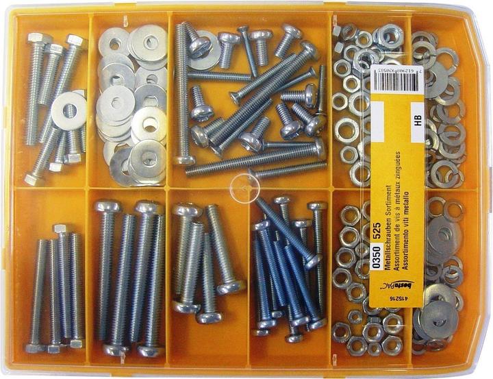 Actual product image BestaPac Metal screws assortment (186 Screws per piece)