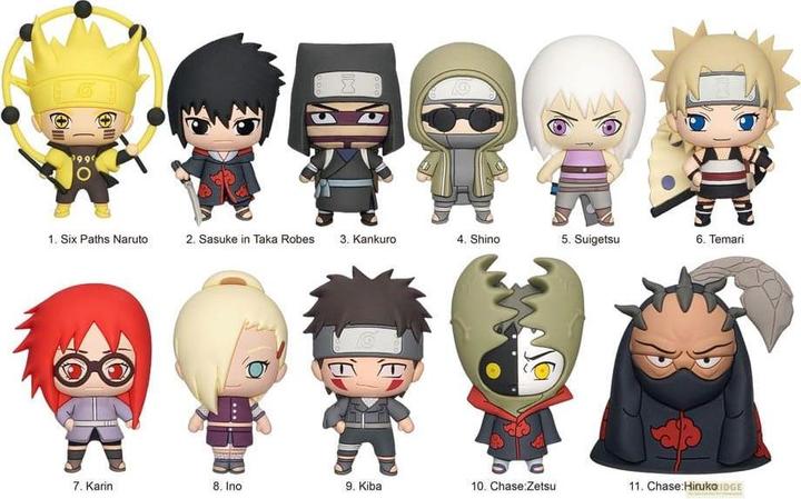 Monogram Int. Naruto Shippuden 3D PVC-Taschenanhänger Series 4 Display (24)