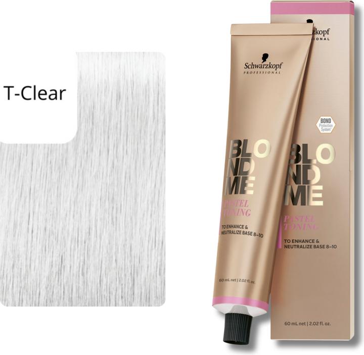 Immagine prodotto Schwarzkopf Professional Schwarzkopf BLONDME Tinta per capelli biondi che mantiene il legame - Tonificante, schiarente (T-Clear)