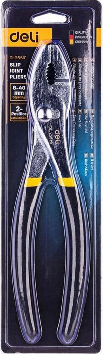 Immagine prodotto Deli Tools Pinze per giunti elastici EDL25510 10" (nero e giallo) (254 mm)