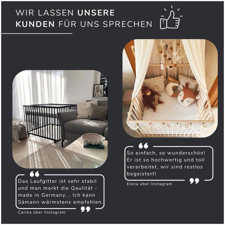 Produktbild Sämann Laufgitter 6 eckig (Buche)