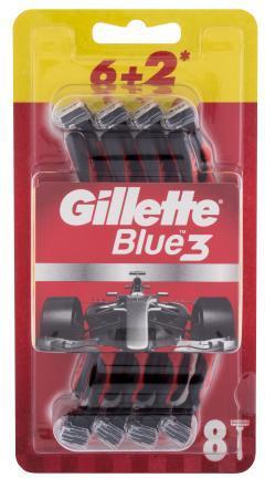 Actual product image Gillette Shaver Blue3 Red 8pcs