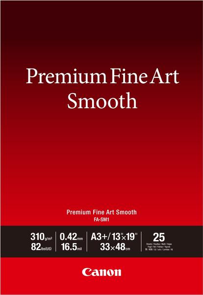 Productafbeelding Canon Premium papier 310g FASM1A3+ Fine Art Smooth Sheet (310 g/m², A3+, 1 x)