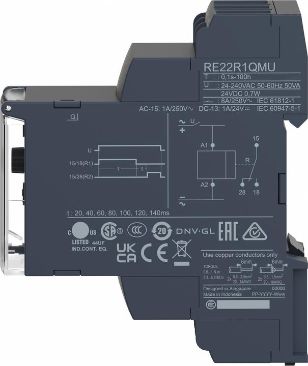 Immagine prodotto Schneider Electric Relè a tempo a stella delta 24VDC/24-240VAC