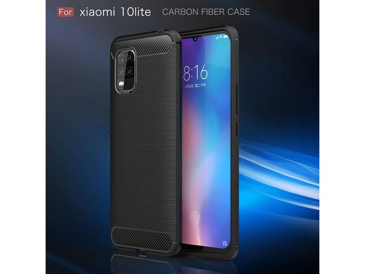 Actual product image Screenguard Xiaomi Mi 10 Lite Cover Carbon Brushed Soft TPU (Mi 10 Lite)