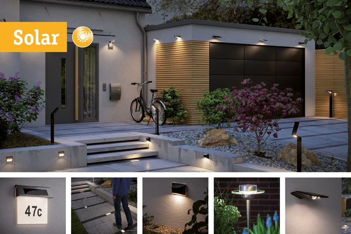 Produktbild Paulmann Solar Hausnummernleuchte (145 lm, IP44)