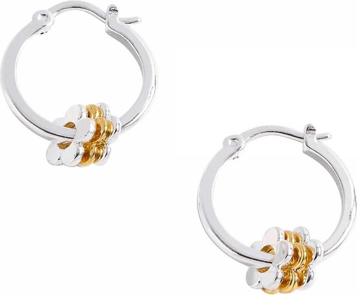 Image du produit Estella Bartlett Boucles d'oreilles créoles multi fleur, plaquées argent (925 argenté)