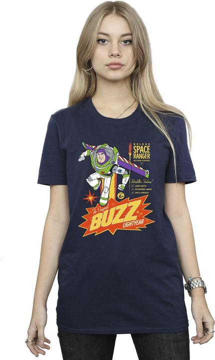 Actual product image Disney Womens/Ladies Toy Story Buzz Lightyear Space Cotton Boyfriend T-Shirt (XXL)