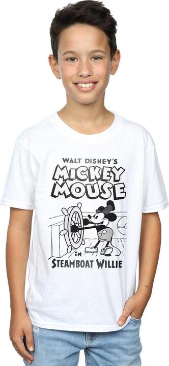 Immagine prodotto Disney Mickey Mouse Steamboat Willie Maglietta Ragazzi (140, 146)