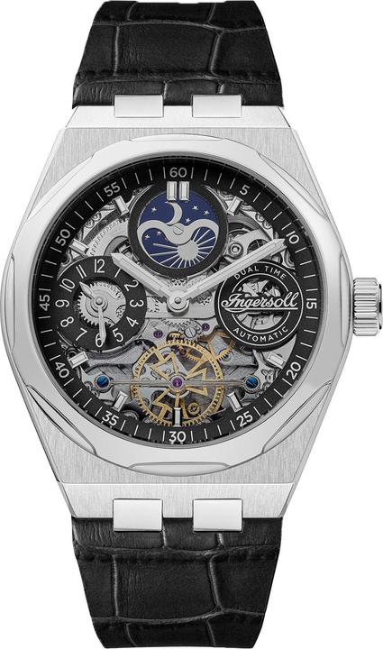 Actual product image Ingersoll 1892 Ingersoll I12903 The Broadway Dual Time Automatic Mens Watch 43mm 5ATM (Analogue wristwatch, 43 mm)