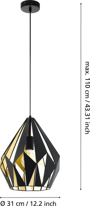 Actual product image EGLO Carlton (E27)