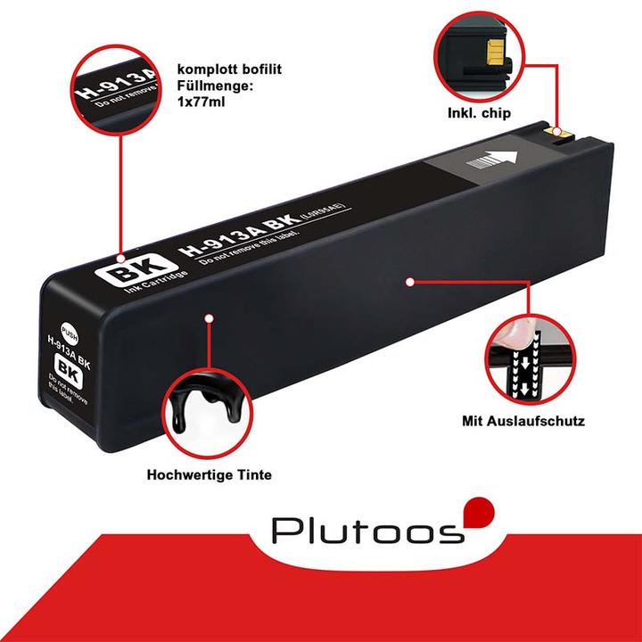 Immagine prodotto Plutoos Cartuccia HP 913A compatibile XXL, nero LOR95AE
