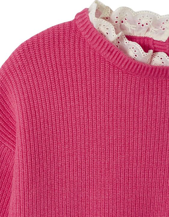 Produktbild Vertbaudet Mädchen Pullover mit Volantkragen, Capsule Collection MAMA, TOCHTER & BABY Oeko-Tex (140)