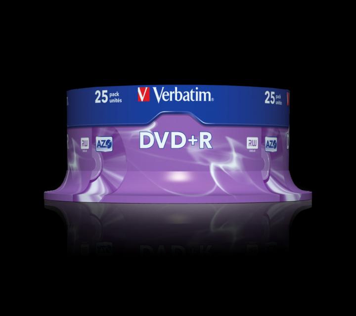 Image du produit Verbatim DVD+R, 4.7GB, 16x Spindel (25 x)