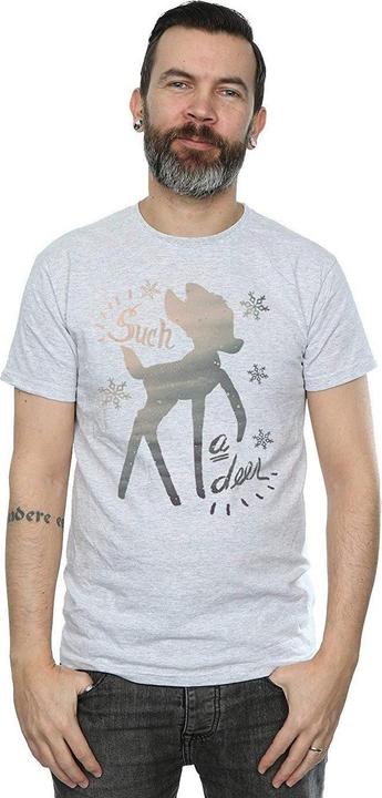 Actual product image Disney Mens Bambi Winter Deer T-Shirt (XXL)