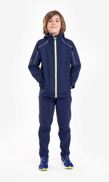 Immagine prodotto Kiprun Pantaloni da corsa caldi da bambino con zip - Warm 900 blu scuro/verde (122)