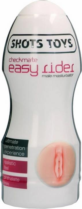 Actual product image Doc Johnson Easy Rider - Checkmate - Male Masturbator - Vaginal