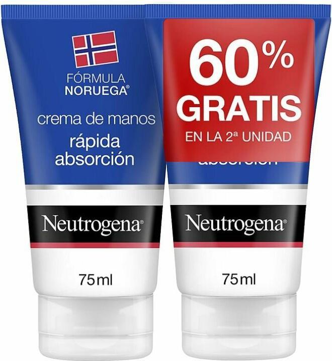 Neutrogena Immediately Absorbent Hand Cream 2 x 75ml (75 ml)