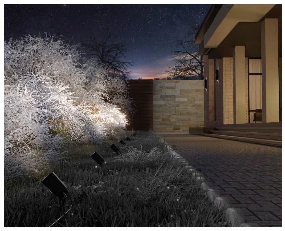 Image du produit Hama Lampe de jardin WLAN avec piquet de terre, étanche, colorée, intensité lumineuse variable (450 lm, IP65)