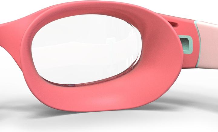 Produktbild Nabaiji Schwimmbrille kleine Grösse klar - Soft rosa/türkis (S)