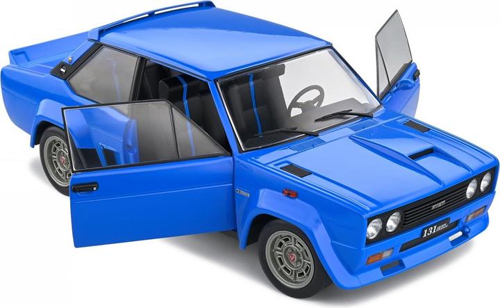 Actual product image Solido 1:18 Fiat 131 Abarth blue