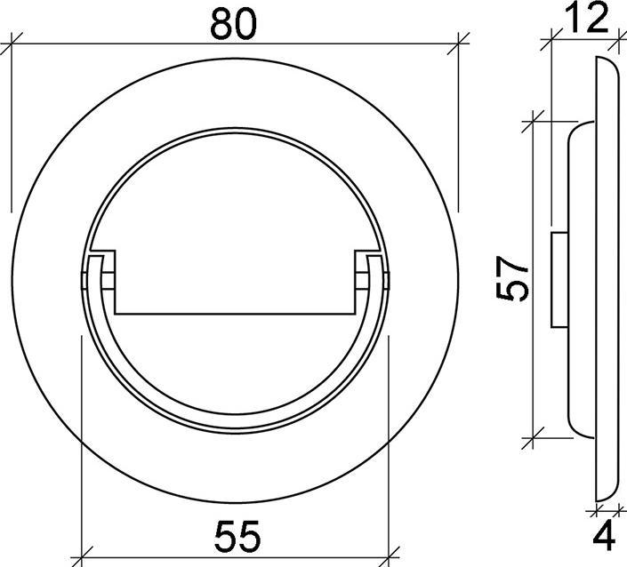 Actual product image D Line Sliding door shell handles