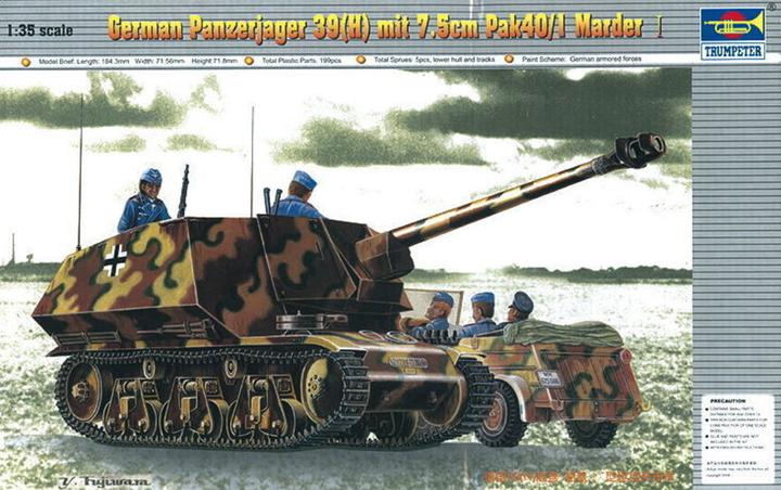 Produktbild Trumpeter PzKpfw 39(H) Panzerjäger mit 7,5 cm Pak 40/1 Marder